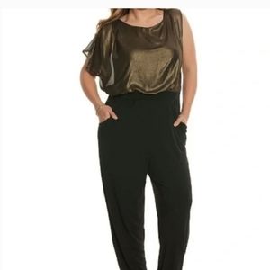 NEW Lane Bryant black and Jumpsuit with pockets Plus Size 18/20